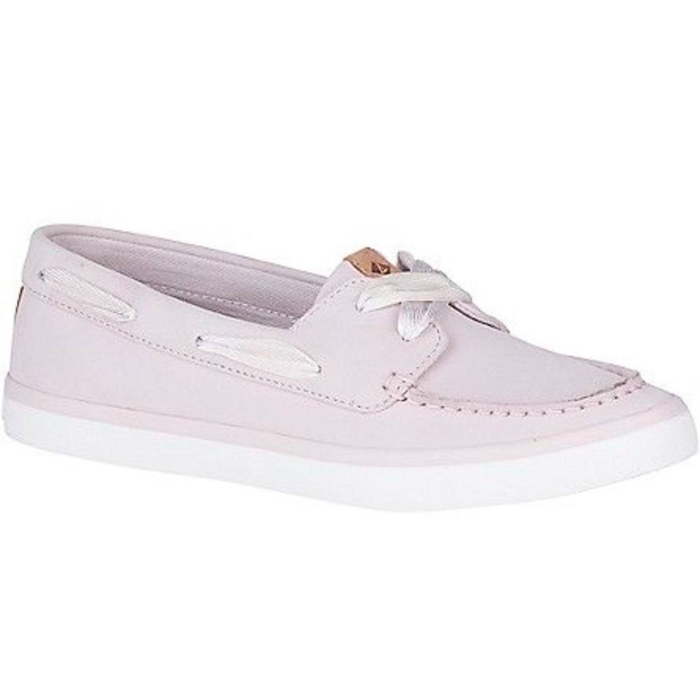 Sperry Boat Shoes Women’s Sz 9.5 Lavender Purple  Ribbon Laces Casual Loafers